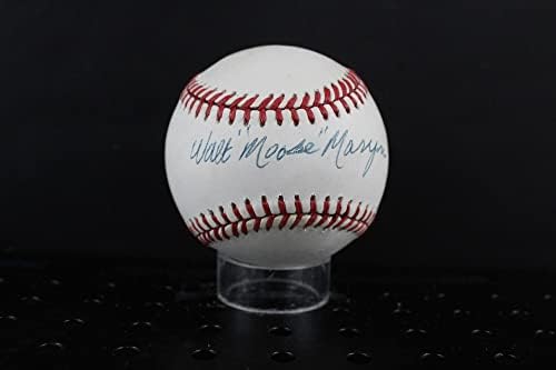 Уолт Лос Морийн Подписа Бейзболен Автограф Auto PSA/ДНК AL88342 - Бейзболни топки с Автографи