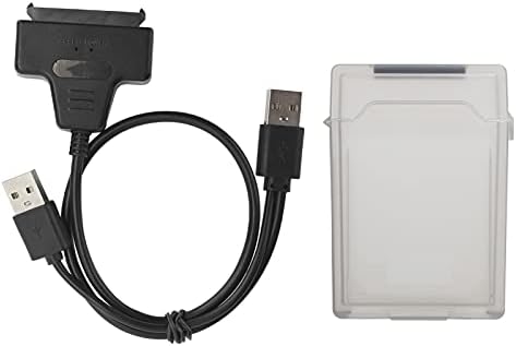 Кабел-адаптер Yunir, Кабел за преобразуване на с двоен интерфейс USB 2.0 Кабел-адаптер за твърд диск SATA HDD