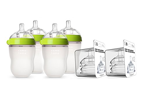 Комплект бебешки Бутилки за отглеждане на Comotomo Зелен Цвят