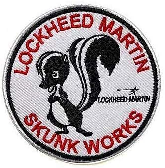 Декоративна нашивка с бродерия Lockheed Martin Skunk Works САЩ (color1)