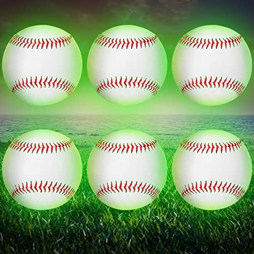 Chivao Светещи в тъмното Бейзбол Light up Baseball, Официален размер Бейзбол подаръци за момчета и момичета,