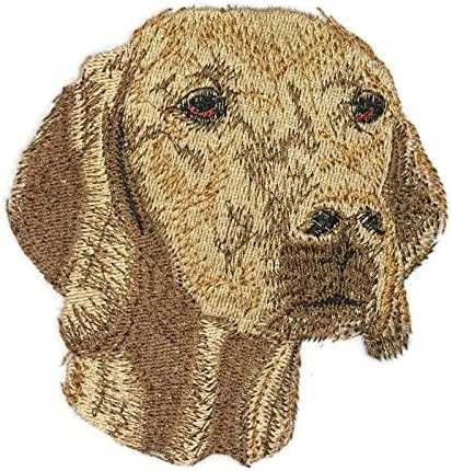 Невероятни портрети кучешки морд на поръчка [Vizsla [Унгарски пойнтер] Индивидуален и уникален], бродирани желязо нашивке