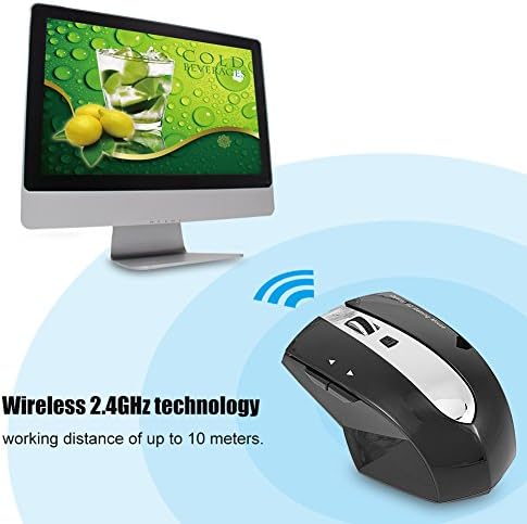 Акумулаторна Безжична Оптична Мишка Zerone 2,4 Ghz, Детска Мишката, Портативна Мобилна Мишка с зарядно устройство,