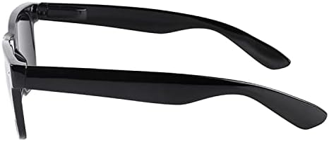 Слънчеви Очила LIWEI Super Dark С Черни Лещи, UV-Защита, Пружинни Панти, Класически Нюанси на 80-те години,