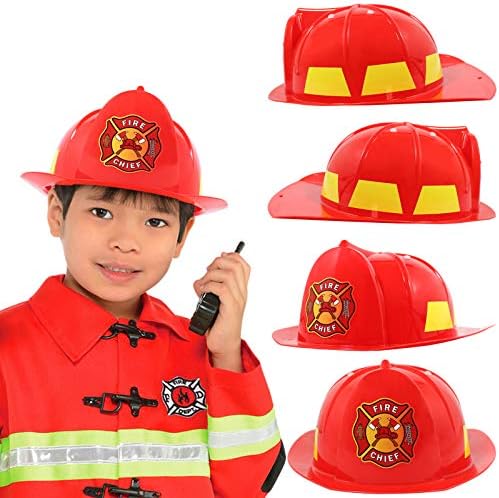AnapoliZ Детска Шапка Пожарникар|Каска на началник на противопожарна охрана за деца | Детски Шлем на Пожарникар,