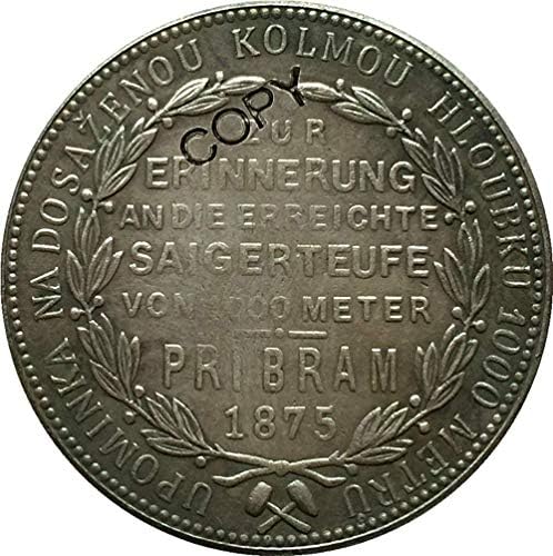 Монета на Повикване Австрия - Габсбург 1875 Монети Копие Колекция Бижута Подаръци Колекция от монети