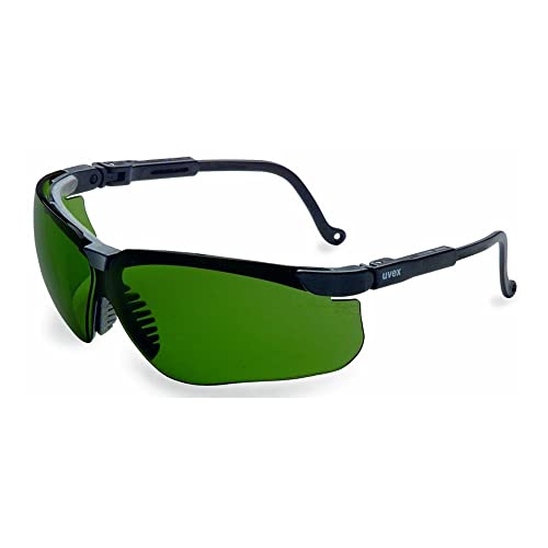 Защитни очила UVEX by Honeywell 763-S3202X Genesis, Черна рамки, лещи с кехлибарен цвят, противотуманное покритие