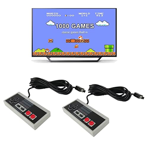 Гейм контролер Outspot за NES Classic Edition и Nintendo Classic Mini, ретро-контролер с дълъг кабел с дължина 10 метра,