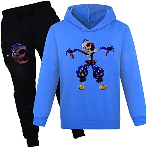 Hoertu/ Детски Удобен Спортен костюм, Пуловер Fnaf, Hoody с качулка и Панталони, Комплект дрехи, Ежедневни Hoody