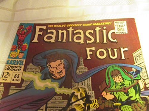Stan Lee Fantastic 4 65 1967 Първият тираж на оригиналния комикса с автограф. Първо, Ронан -Обвинител. Пазителите На