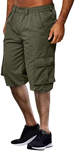 BEUU Мъжки Ежедневни Панталони с 5 Инчов(а) А) Вътрешен шев, Плоски Предните къси Панталони-Карго, Летни Шорти За