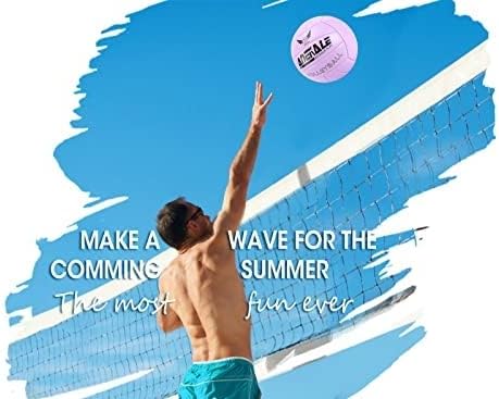 adekale Soft Outdoor за Плажен волейбол Официален Размер 5 За практикуване на волейбол на закрито и на открито За възрастни,