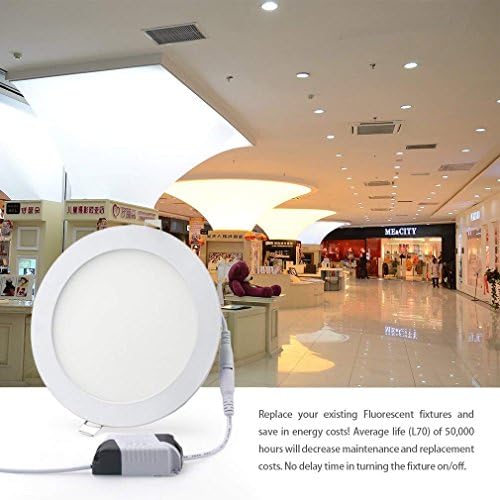 Esbaybulbs 7 Инча 18 Watt LED-Вградени Тавана лампа, Led Встраиваемое Осветление Дооснащение 6000 До Дневна