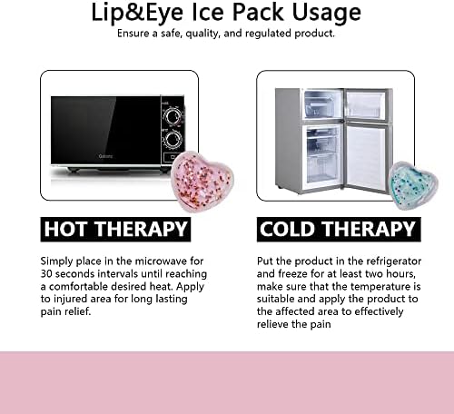 За многократна употреба Гелевый пакет с лед за очите, Охлаждаща уплътнение за очите, Охлаждащи маска за очи Горещо ＆ Студено