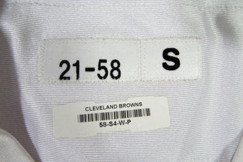 2021 Cleveland Browns Андрю Билингс №99, Издадени Бяла Обучение фланелка На играта 58 8 - Използваните тениски за игри NFL