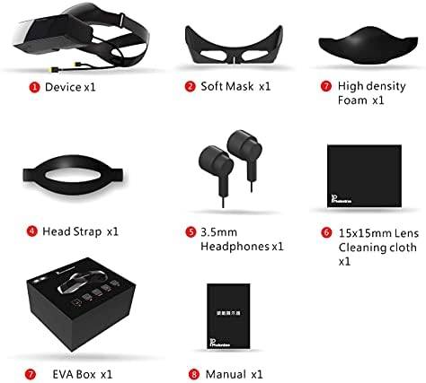 Детска слушалки с висока резолюция Photontree X 2.5 K и видеогарнитура с интерфейс HDMI, щепсела и да играе. (Актуализиран)