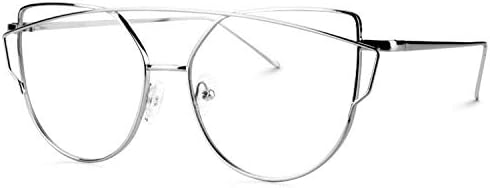 Zeelool Женски Метални Очила-Авиатори Син Цвят, Блокер Светлина, Защита UV400, Компютърни Очила На FM0088