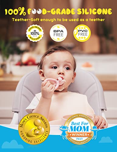 Комплект Детски лъжици и вилици HOFISH за отбиване на бебето от гърдата с led подсветка - Силиконови Детски Прибори