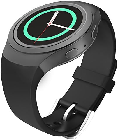 Каишка за часовник MoKo, съвместим с Samsung Gear S2, мек силикон взаимозаменяеми спортен каишка, подходящ за смарт