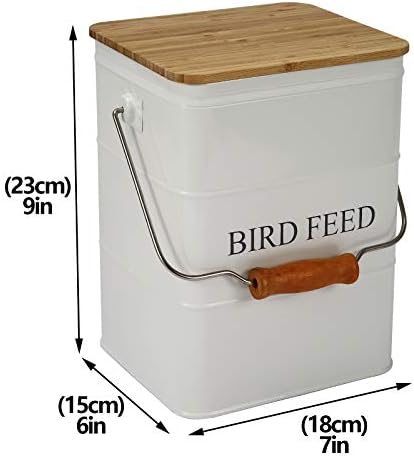 Контейнер за съхранение на семена Brabtod Bird, Метална консервиране на банката за птици, метални Кутии за леки храни