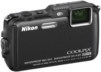 Nikon COOLPIX AW120 16,1 Mp Wi-Fi и водоустойчив цифров фотоапарат с GPS и видео Full HD 1080p (черна) (спиране на производството
