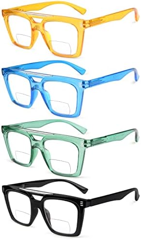 Eyekepper 4 опаковки Бифокальных очила за четене за Жени с Малки лещи за двухфокусных считывателей + 2,5
