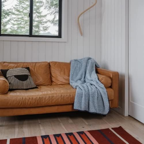 Флисовое одеяло Rumpl Sherpa за дивана | 50 х 70 Пушистое Плюшевое постилка | Топло, Уютно одеало с клипове за ръце