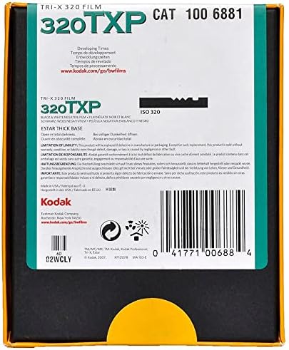 KODAK Professional Tri-X Pan 320 TXP 4164 черно-бял филм ISO 320, 4x5, 10 листа