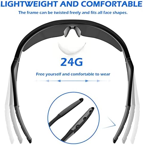 OXG 12 Опаковки фарове за мъгла Защитни Очила за мъже, Защитни Очила ANSI Z87.1, Удароустойчив, Устойчив на надраскване,