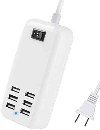 6 Портове USB Зарядно Устройство Hub Тенис на САЩ Включете Ac Стенен Пътен Адаптер За Зареждане, Слотове зарядно устройство