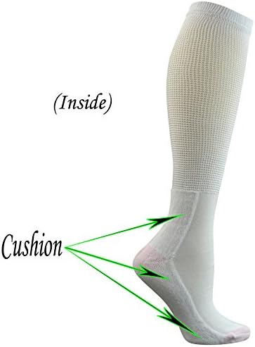 Yomandamor/ Женски за нищо не задължаващи Памучни Диабет чорапи до коляното, Чорапогащи с мека подметка и