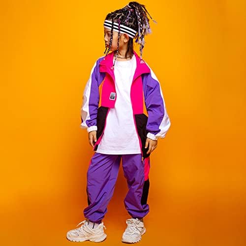 LOLANTA/ Яке с цветен блок за момчета и Момичета, Комплекти Спортни Панталони За Танци в стил Хип-Хоп, Облекла в Стил Мозайка,