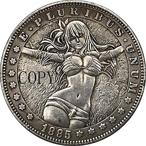 Монета на Повикване Великобритания 1888 1 Флорин - Виктория 2-аз съм Копие на Портрета на Монети Колекция