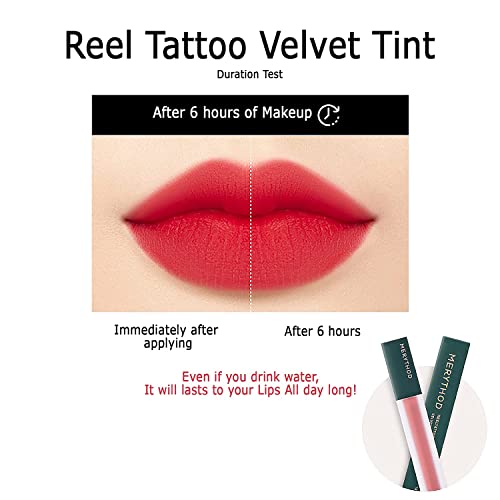 Цвят за устни MERYTHOD Reel Tattoo Velvet Tint 4g 0,4 грама - боя за гримиране на устните | трайно петно за