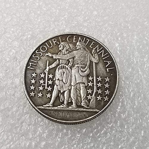 Старинни Занаяти 1921 г. (2X4) Американски Възпоменателна Монета в Полдоллара, Посеребренный Сребърен Долар,