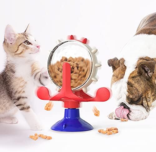 Istbean Играчка-Опаковка Лакомство за котки, Въртяща се на 360 ° Вятърна Мелница, Интерактивна Играчка-Бавно Ясла