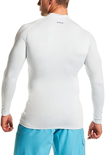 TSLA Мъжки Защита От Акне UPF 50 + и е С дълъг Ръкав, Бързосъхнеща Тениска За плуване С защита От Uv/SPF, Ризи За