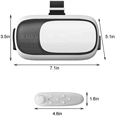 VR Слушалки 3D Очила-Виртуална реалност 3D Очила Слушалки Каски VR Очила с игрални дръжка Комплект за Безжична връзка
