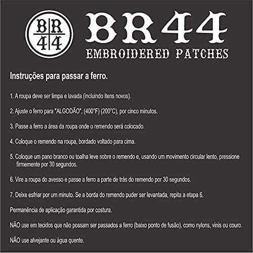 Виси етикет с логото на Хартата на Бразилия BBR254T, Бродирани Заплаткой, Выгладить или шият 2,36 х 1,65 инча