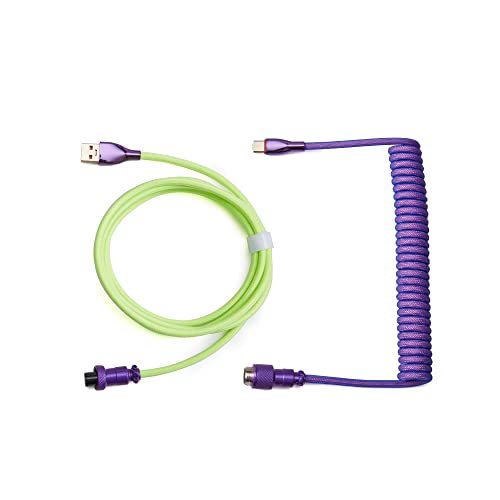 Formulamod USB C Спирален кабел за механична клавиатура, спирален кабел USB Aviator за клавиатура, професионален кабел