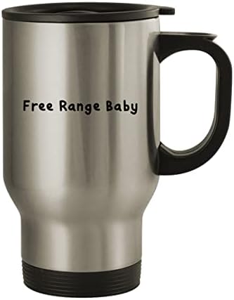 Molandra Products Free Range Baby - Пътна Чаша от Неръждаема Стомана с тегло 14 грама, Сребрист