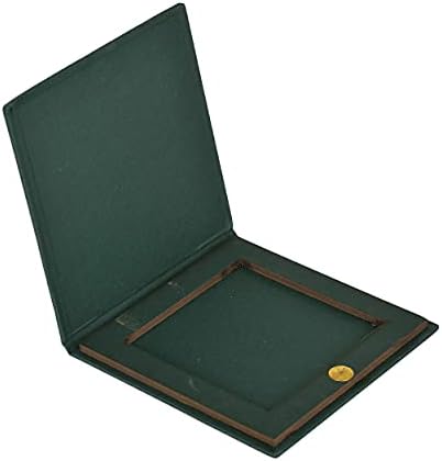 Шри Янтра Багламукхи Пуджан от Чиста Мед KESAR ZEMS в Зелената кутия (7,5 х 7,5 х 0,1 см, кафява)