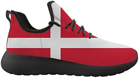 owaheson, Знаме на Дания, Мъжки Спортни обувки, Тенис Дишаща Лека Обувки За Бягане Маратонки, без закопчалка