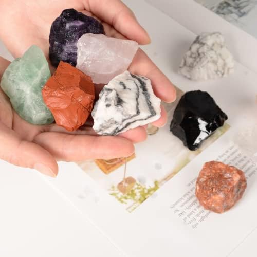 Градешки камък Weryerker £ 1 Непреработена Кристален камък за Кълцане, Галтовки, Рязане, Полиране, Навиване на тел, добива
