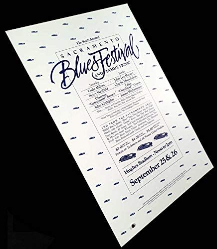 Билборд 6 - ия фестивал на сините в Сакраменто Джон Лий Хукър Чарли Масселуайт 1982