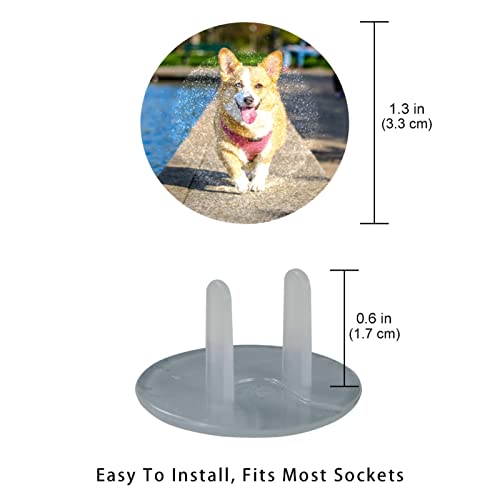 Капачки за ключове за джогинг кучета Corgi 24 Бр. - Защитни капачки за контакти, за деца – Здрави и устойчиви