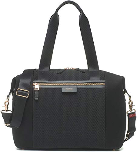 Чанта за бебешки пелени Стиви Luxe Останат Black в съвременен стил от Storksak | Водоустойчив многофункционална чанта