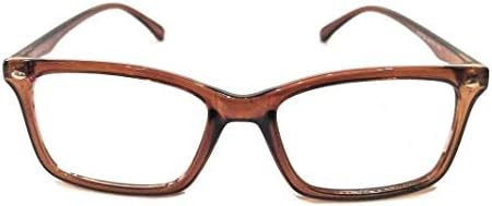 Компютърни очила На lifestyle Crizal lens пластмасови правоъгълни кафяви 48 мм unisex_alacfrpr1164