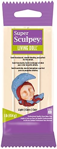 Пластилин Sculpey Super Living Кукла, 1 паунд, Лесен