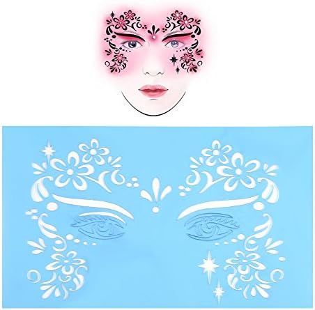 Шаблони за рисуване на лице Salmue, Шаблони за Изготвяне на лицето за деца и възрастни, 7 бр./компл. За многократна употреба